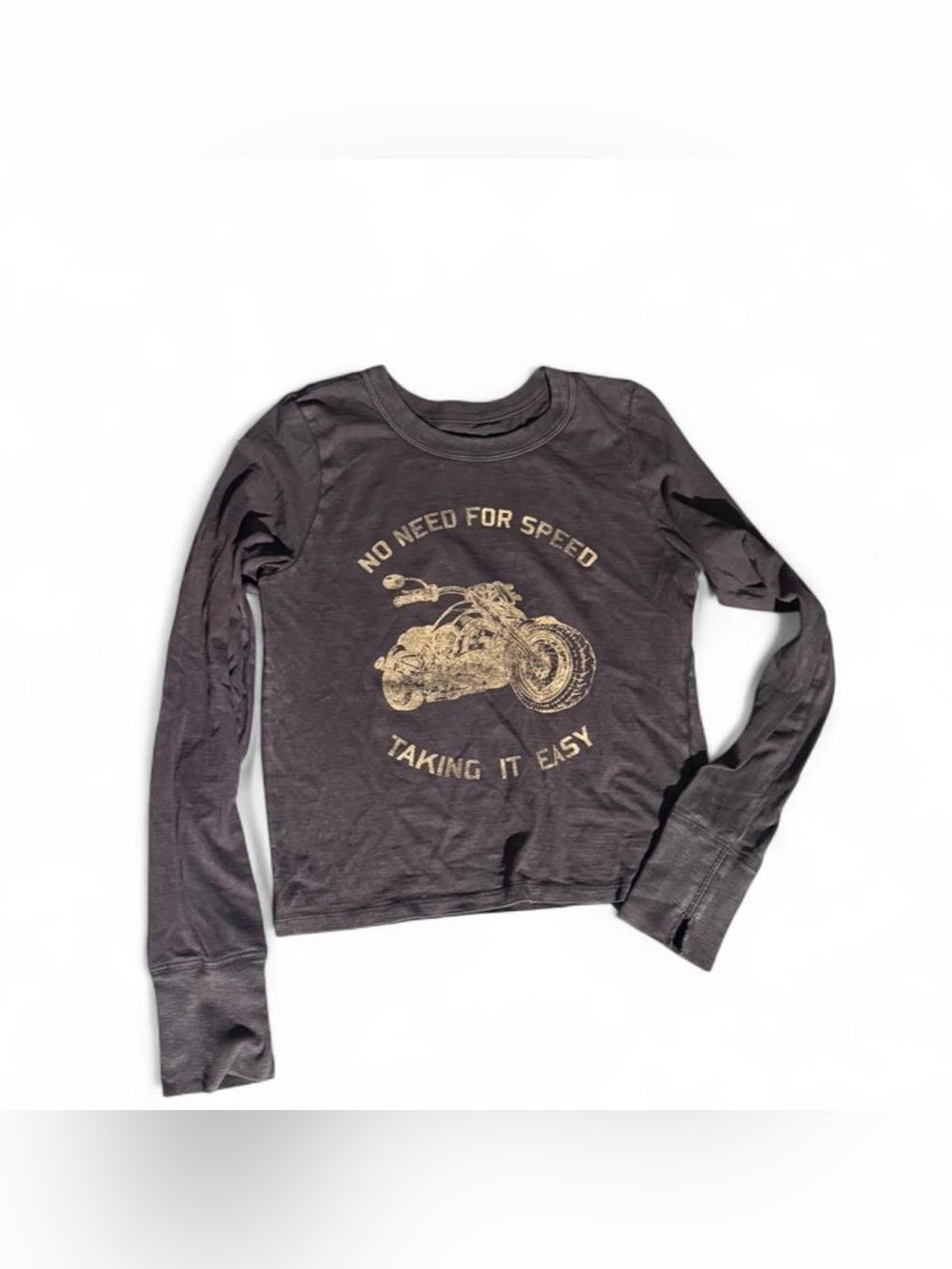Women’s Aerie charcoal grey long-sleeve tee size small